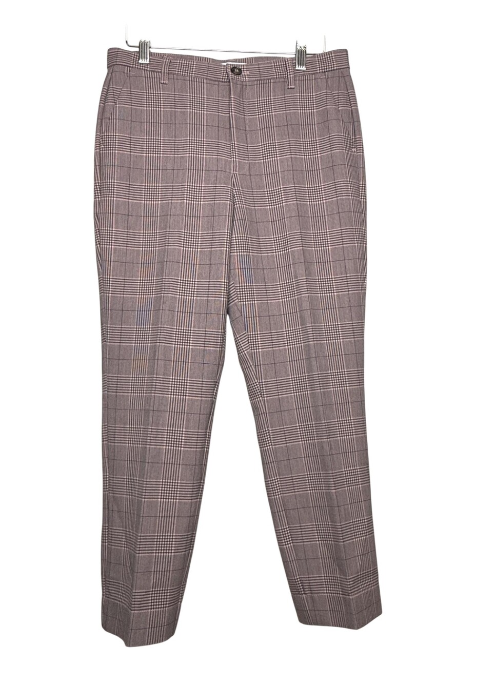 GANNI Pants Womens 36 Hewitt Pant Slim Straight Pink Stretch Dress Trousers NWOT
